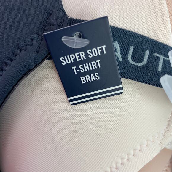 Nautica Super Soft T-Shirt Bra Set 42D 3-Pack Smooth Navy Cream Skin Tone NWT - Picture 7 of 11